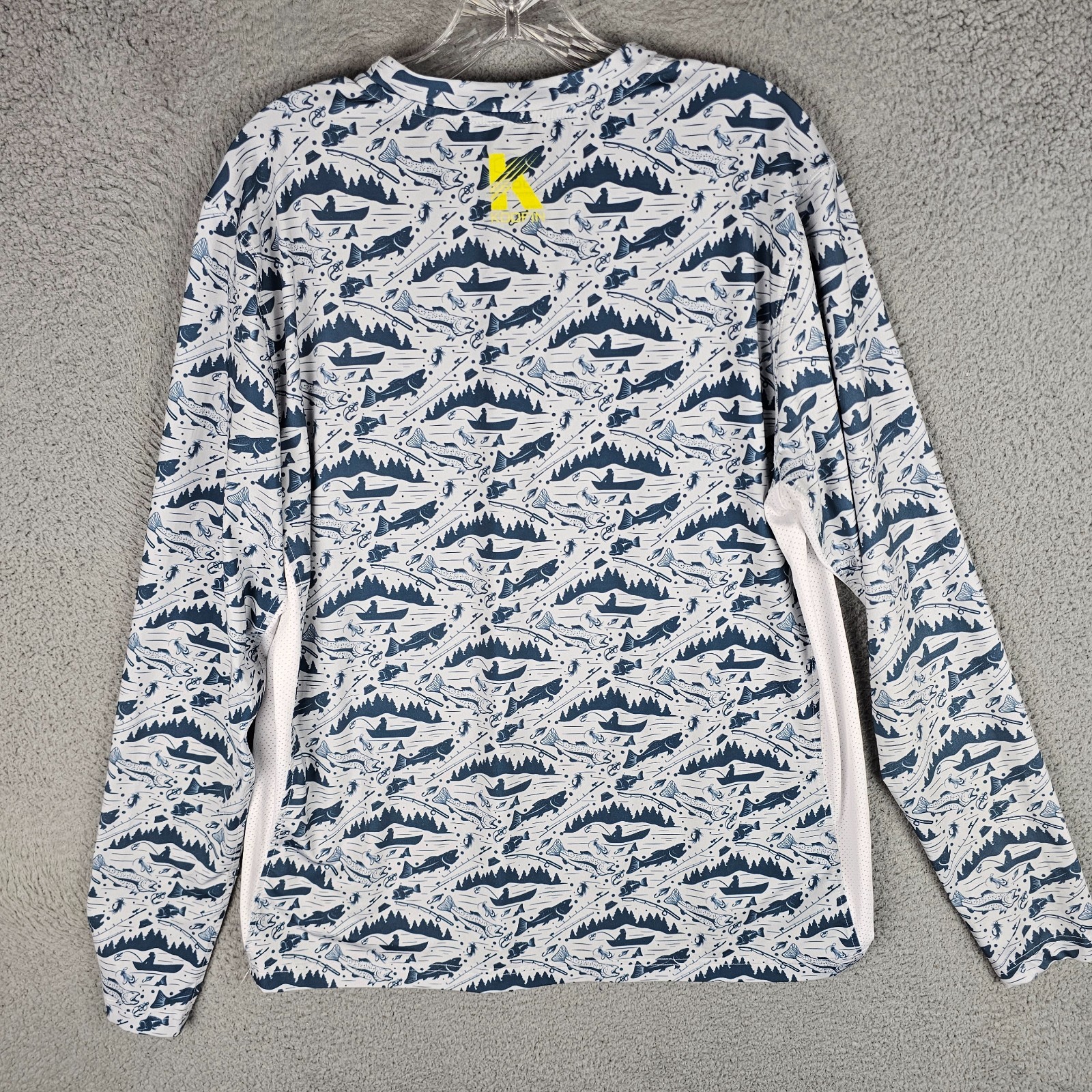 Koofin Fly Fishing T-Shirt Mens Medium Stretch Gear Performance Long Sleeve Tee gallery
