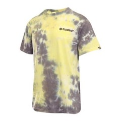 Element Men’s T-Shirt Yellow Dark Grey Blazin’ Chest Tie-Dye S/S (S09)