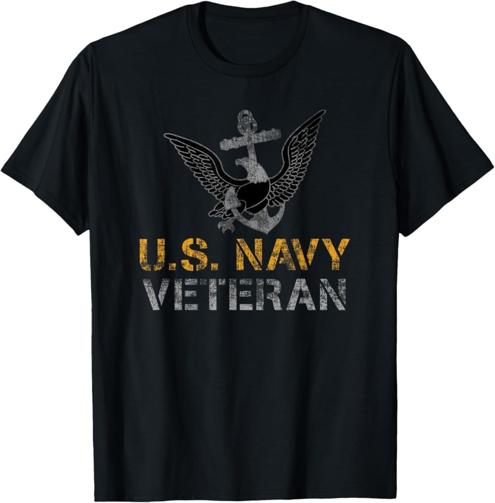 NEW LIMITED U.S. NAVY VETERAN Military Service T-Shirt gallery