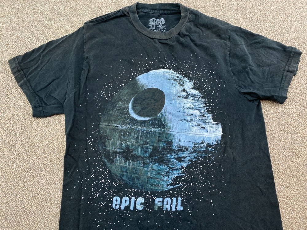 Star Wars Shirt The Death Star Epic Fail Funny Retro S Mad Engine Darth Vader