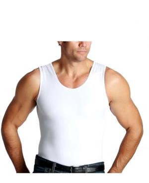 Insta Slim Insta Slim Men’s Compression Muscle Tank Top White Size 2XL