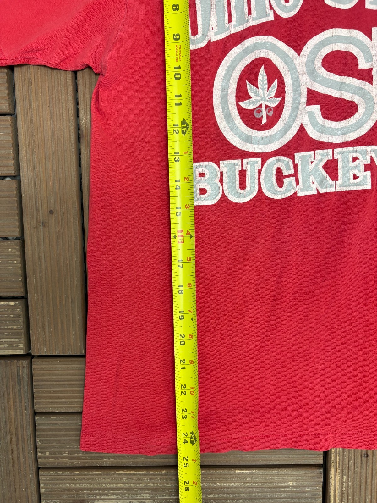 Ohio State Buckeyes Vintage 90s Starter Red T-Shirt Tee Size Large gallery