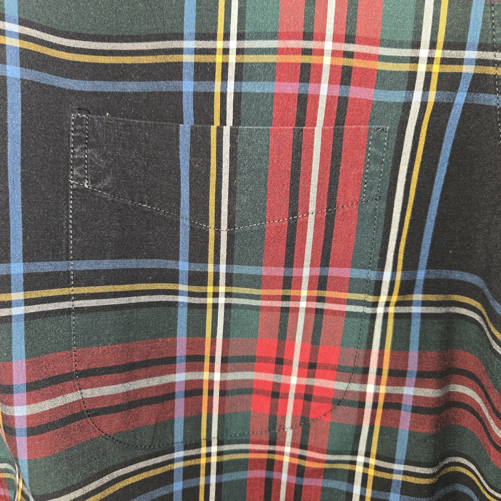 J. Crew Long Sleeve stretch Multicolor Classic Plaid Dress Shirt mens Large gallery