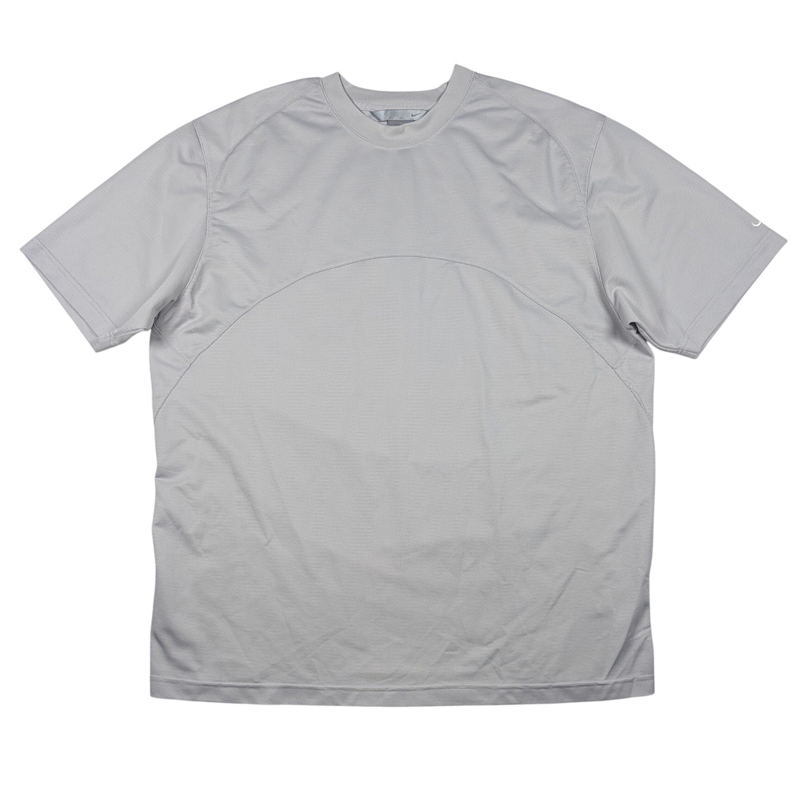 Vintage Nike T-Shirt Mens XL Gray Short Sleeve Performance Soccer Shiny Y2K gallery
