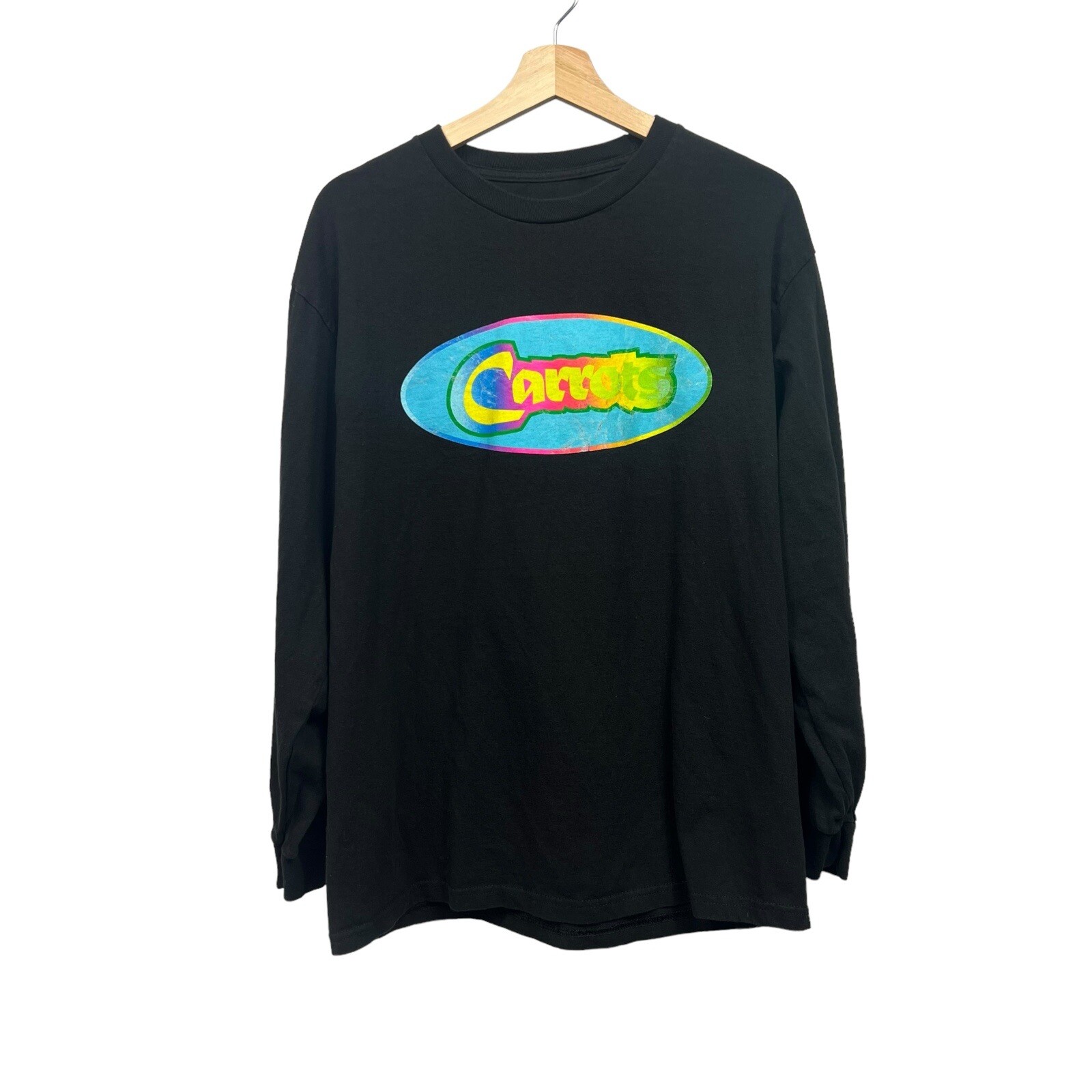Anwar Carrots Men's Tee T-Shirt Size Large Black Multicolor Distressed Graphic gallery