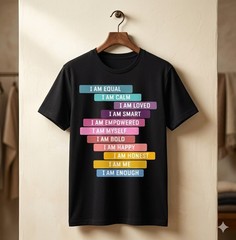 Positive Affirmations for Growth Mindset & Positive Sayings T-Shirt – H088