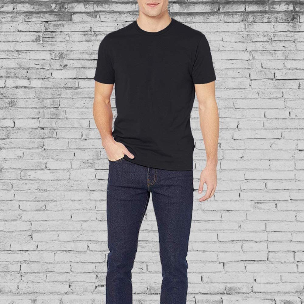 SOCKS'NBULK 12 Pack Mens Cotton Crew Neck Short Sleeve T-Shirts Mix Colors Bulk gallery