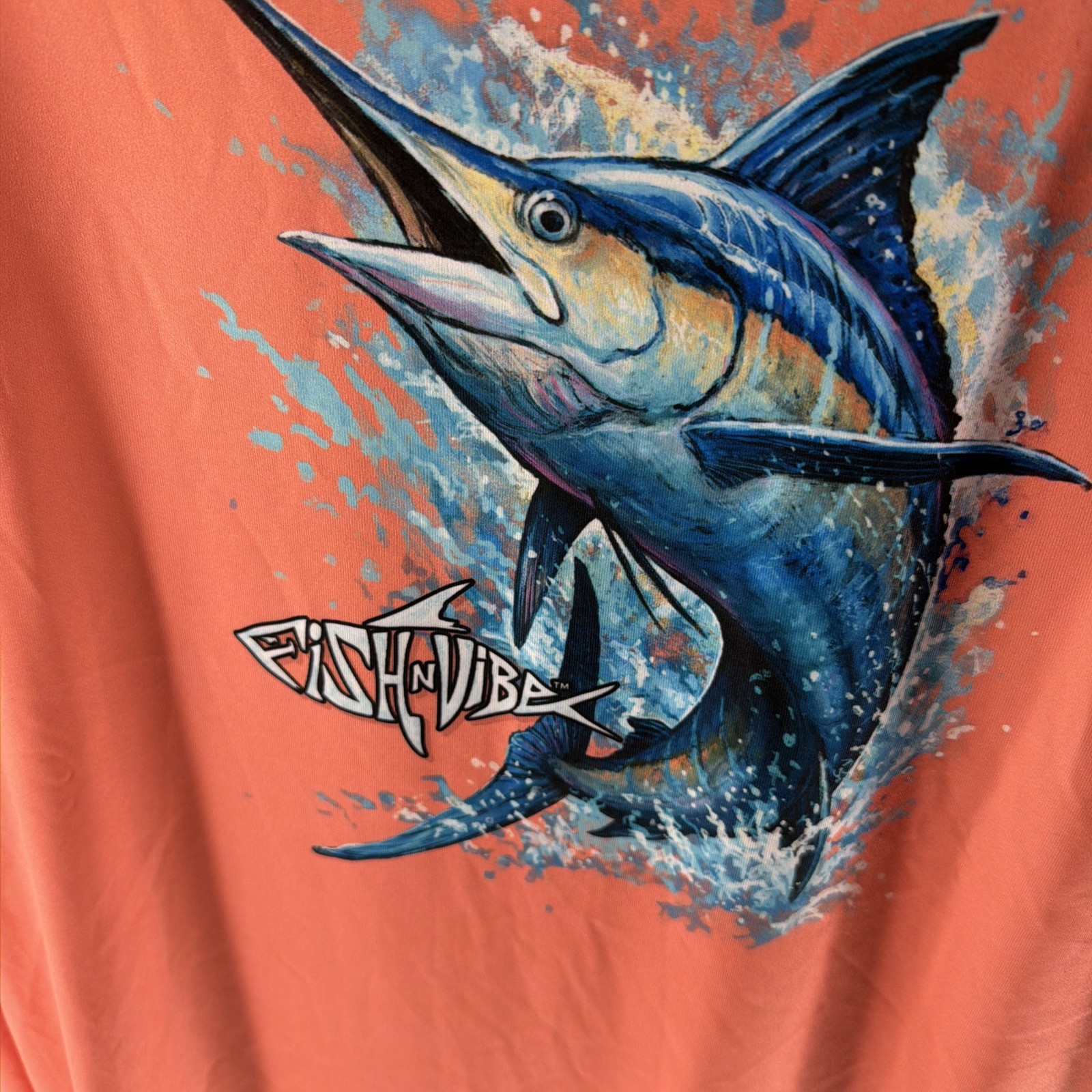 Fish N Vibe Outdoor Long Sleeve Shirt Men’s XL Orange100% Recycled Polyester NWT gallery