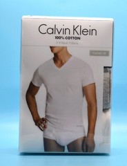 Calvin Klein 3 Pack 3 Color Basic Top V-Neck T-Shirt Cotton Underwear Size XL