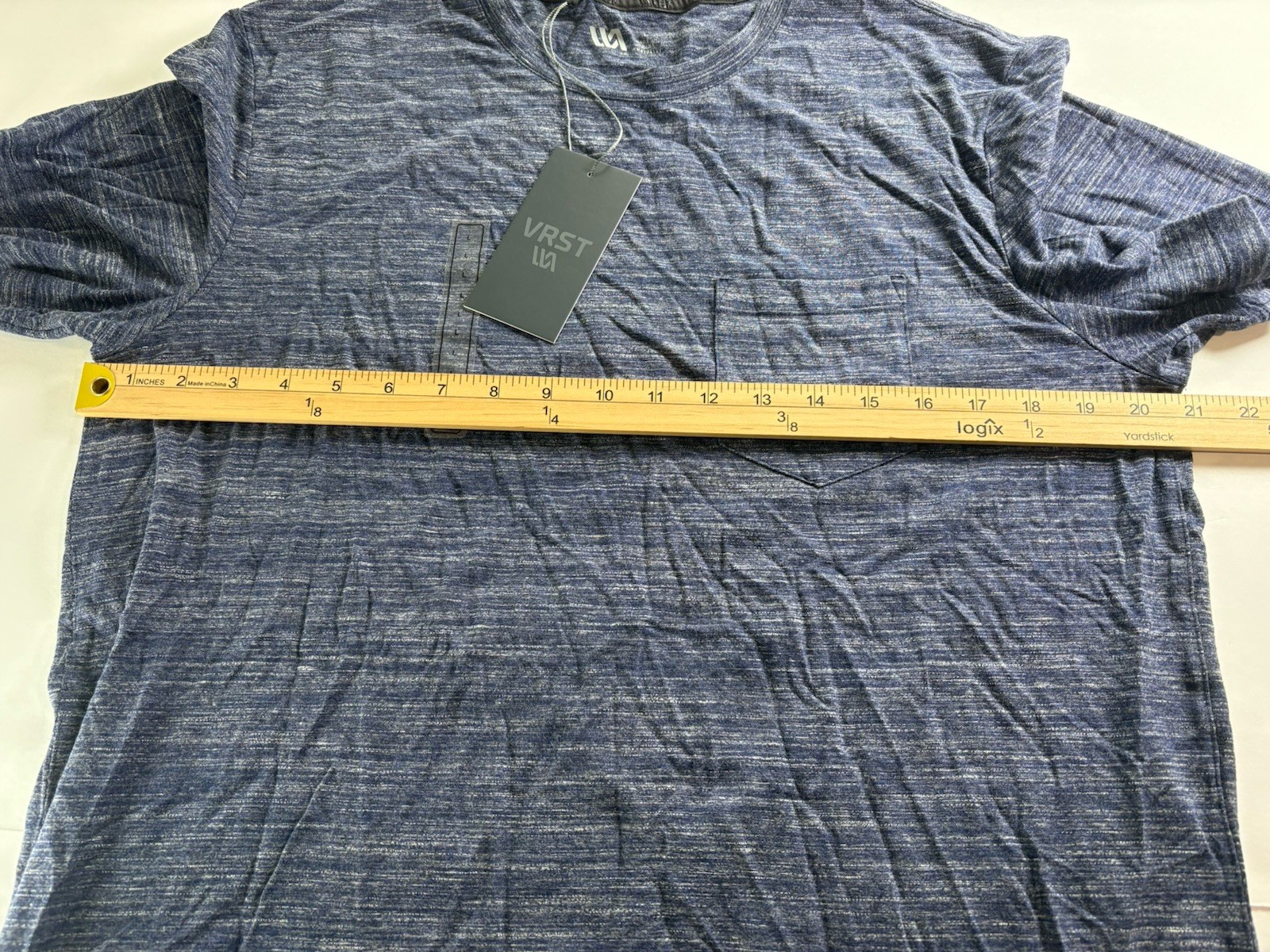 VRST Men's Large Essential Pocket Darker Ardosia Slate T-shirt NWT Breathe UVP30 gallery
