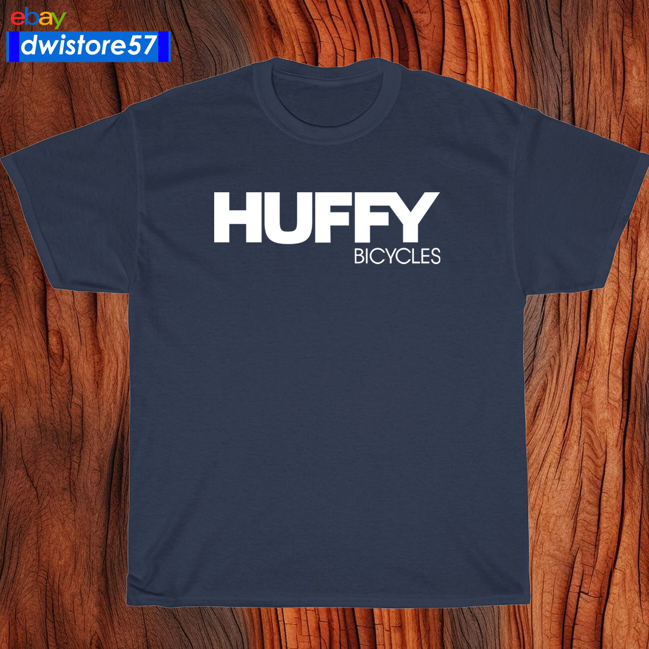 New Huffy Bike Bicycle Logo Black/Navy/White/Sport Grey Men's T-Shirt S-5XL gallery