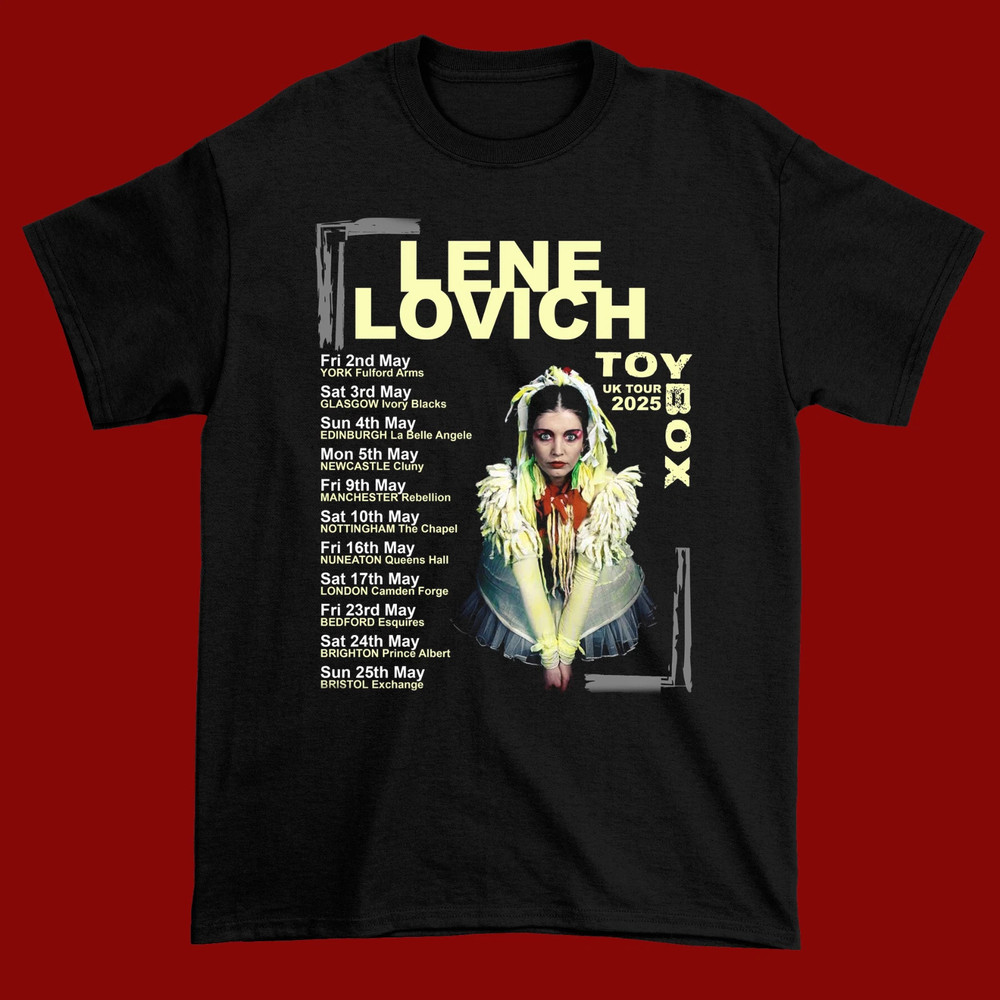 NEW!! Lene Lovich 2025 Black Cotton All size S-5XL Unisex Shirt TU183