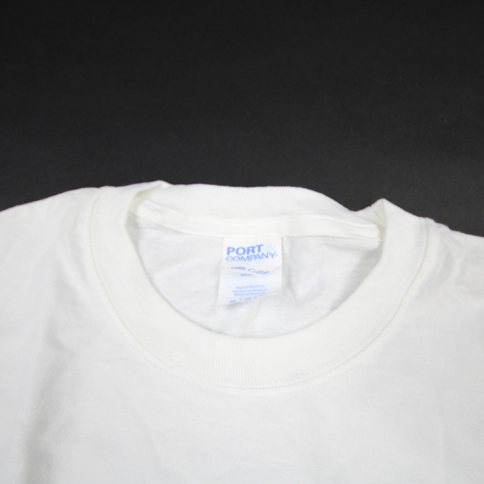 Port & Company Short Sleeve Shirt Men's White New without Tags M gallery