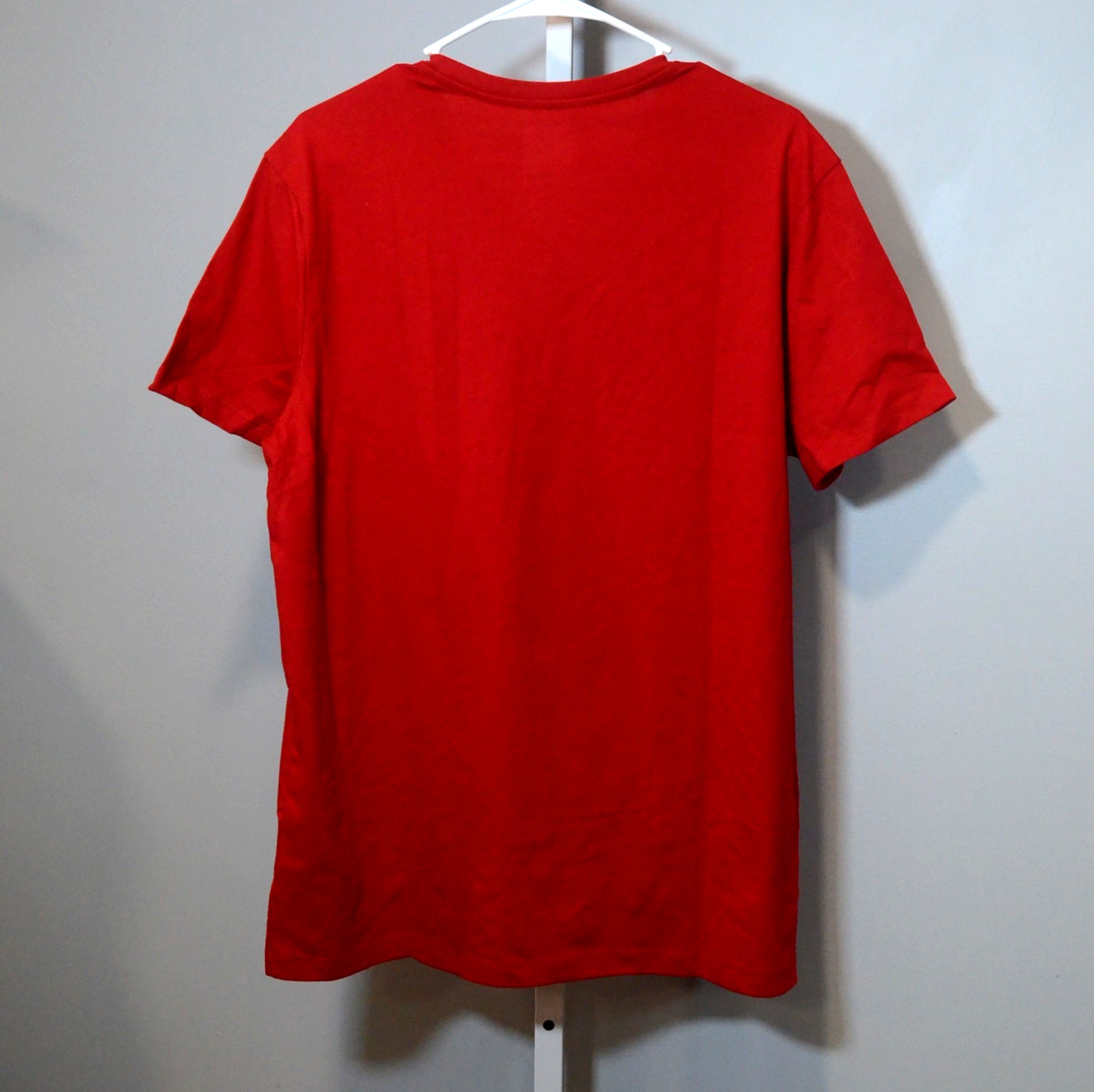 NWT Goodfellow & Co Mens Size L Red V-Neck T-Shirt Short Sleeves Standard Fit gallery