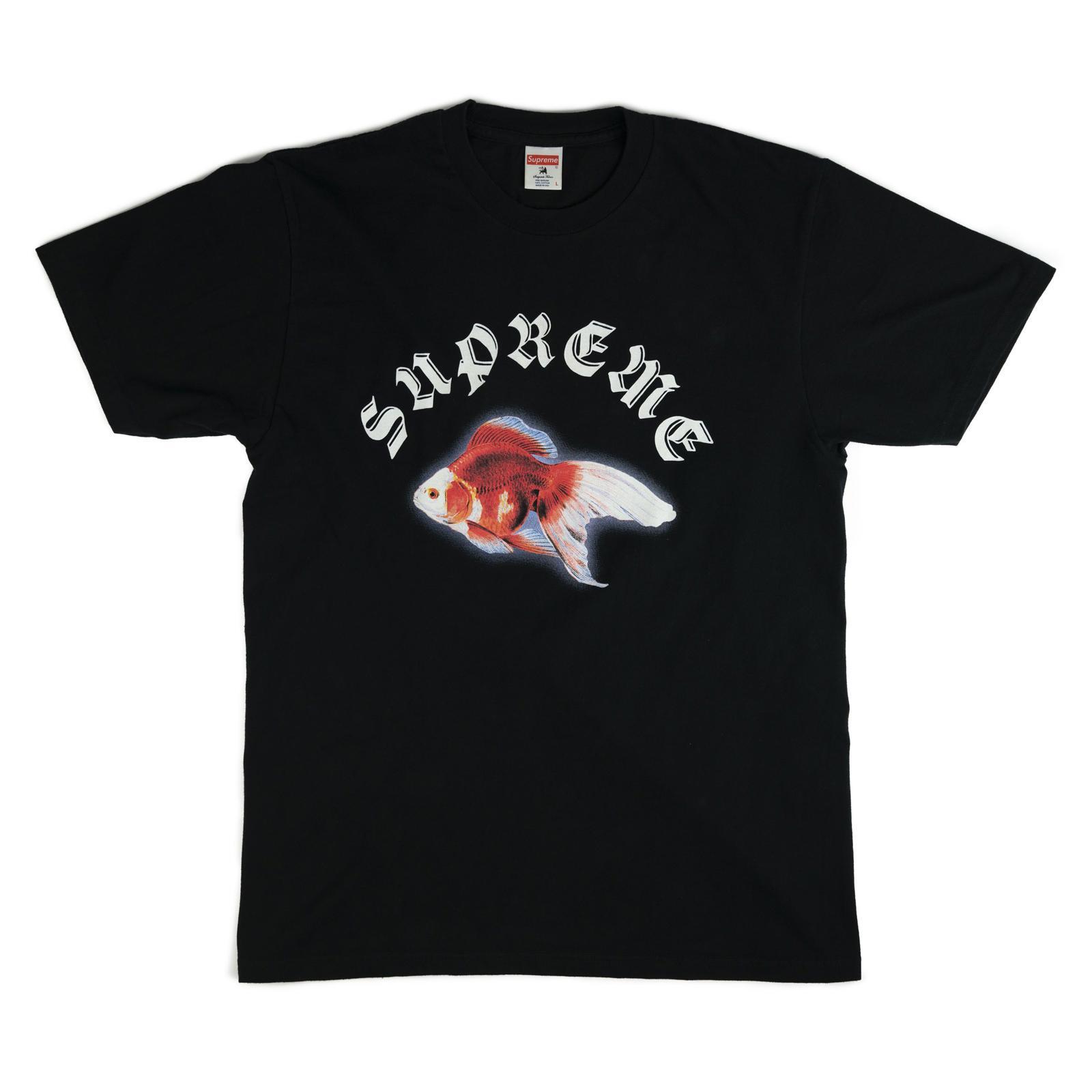 Supreme SS16 2016 Sasquatchfabrix Goldfish Fish Tee Shirt