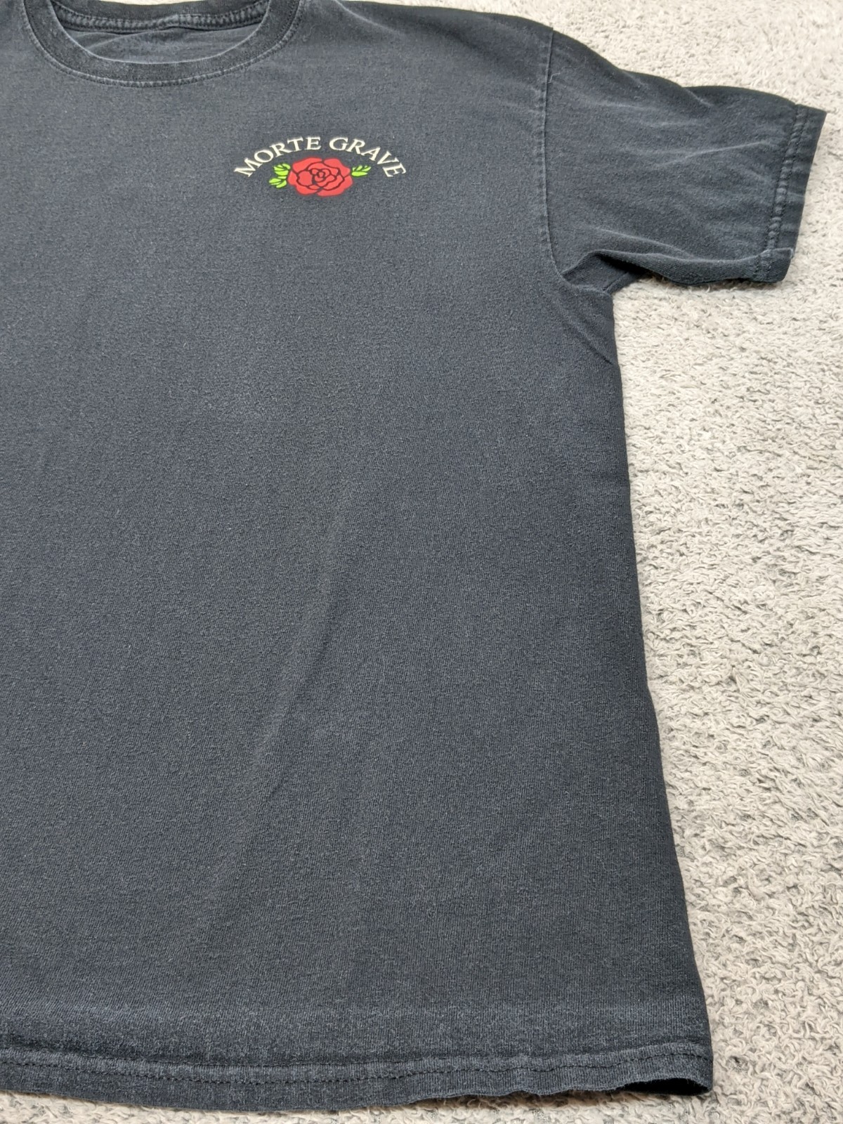 Spencers Morte Grave T-Shirt Reaper Roses Large Black Gothic Streetwear Retro gallery
