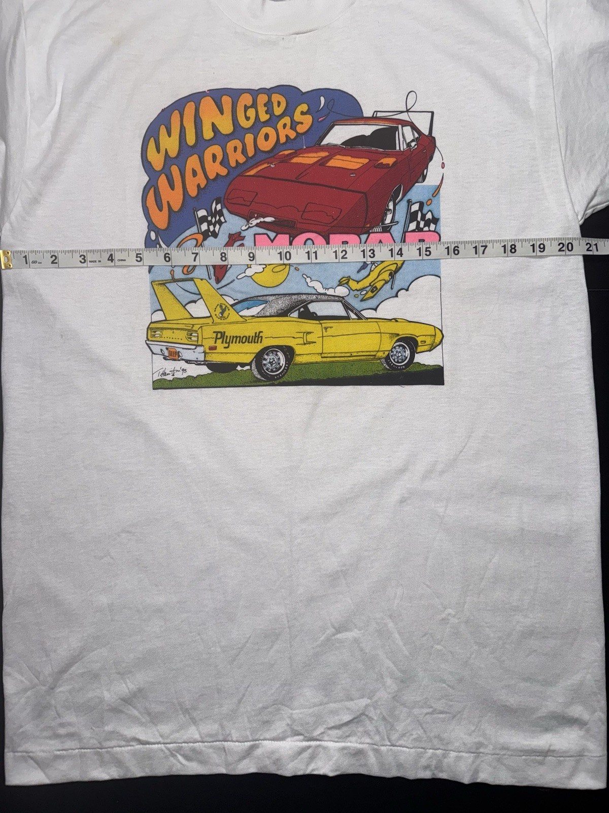 Vintage 90’s Large White NOS Mopar Winged Warriors Single Stitch. gallery