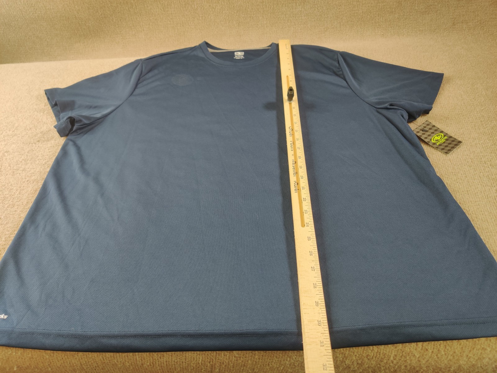 Athletic Works Mens Navy Blue T Shirt 3XL 54-56 Active Fit Gym Core Crew Neck gallery