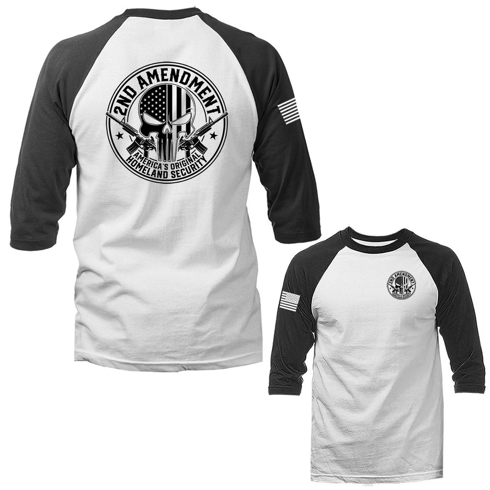 2nd Amendment America’s Original Homeland Security 3/4 Sleeve Raglan