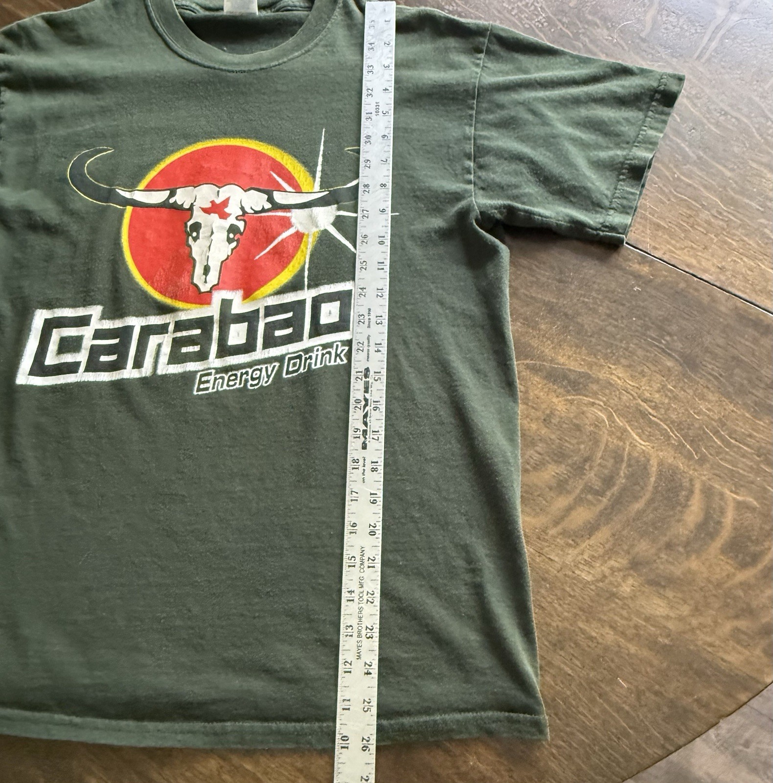 Vintage Carabao Dang Energy Drink Thailand T Shirt Sz M OG 2002 Thai Promo Tee gallery