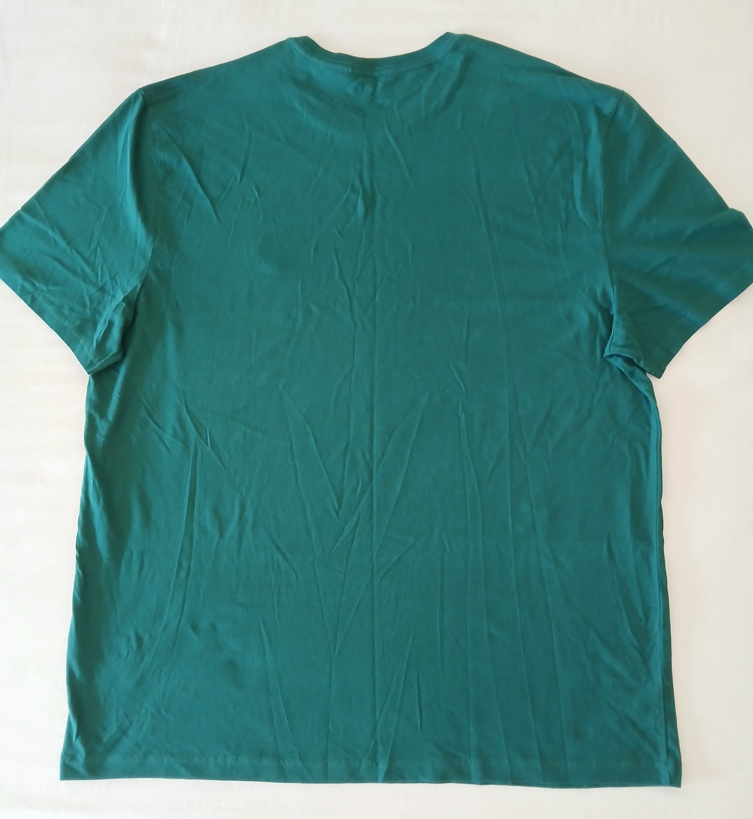 Nautica Men's Green Crew Neck T-Shirt 3XL Big & Tall Solid Logo Cotton Knit NWT gallery