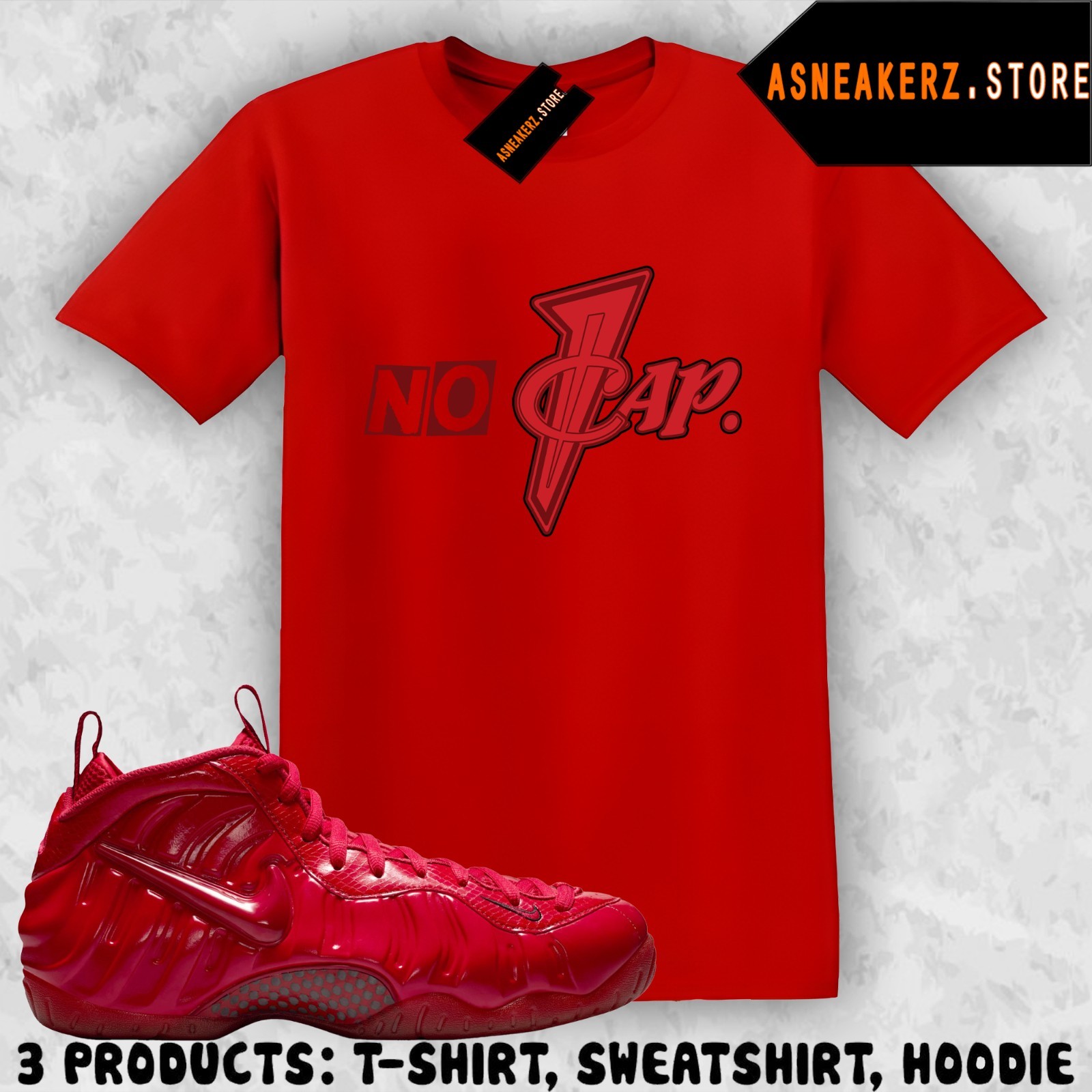 Shirt Matching Foamposite Pro Gym Red 2026 To Match Sneaker Penny No Cap T-Shirt