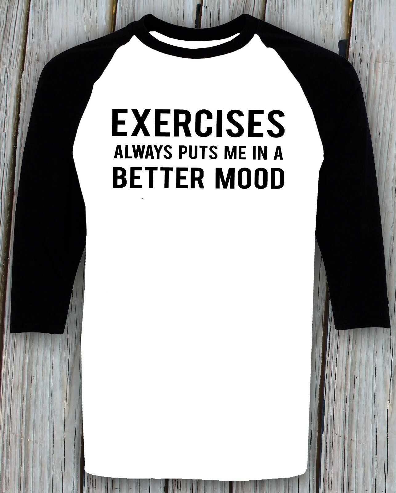 Exercises Lover T-shirt Gym Training Lifting Running Tee Raglan Baseball Style gallery