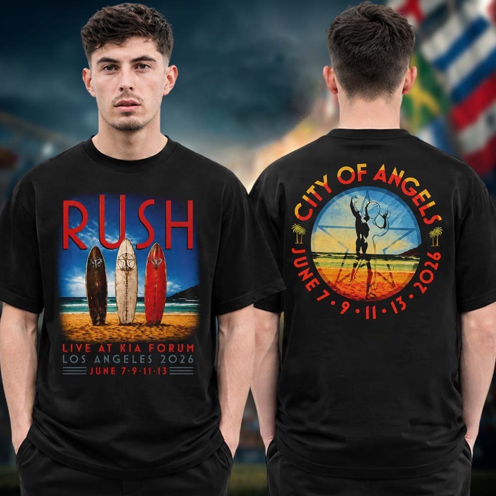 Kia Forum Los Angeles T-Shirt Rush Style June 2026 Concert Tour Double Sided Tee gallery
