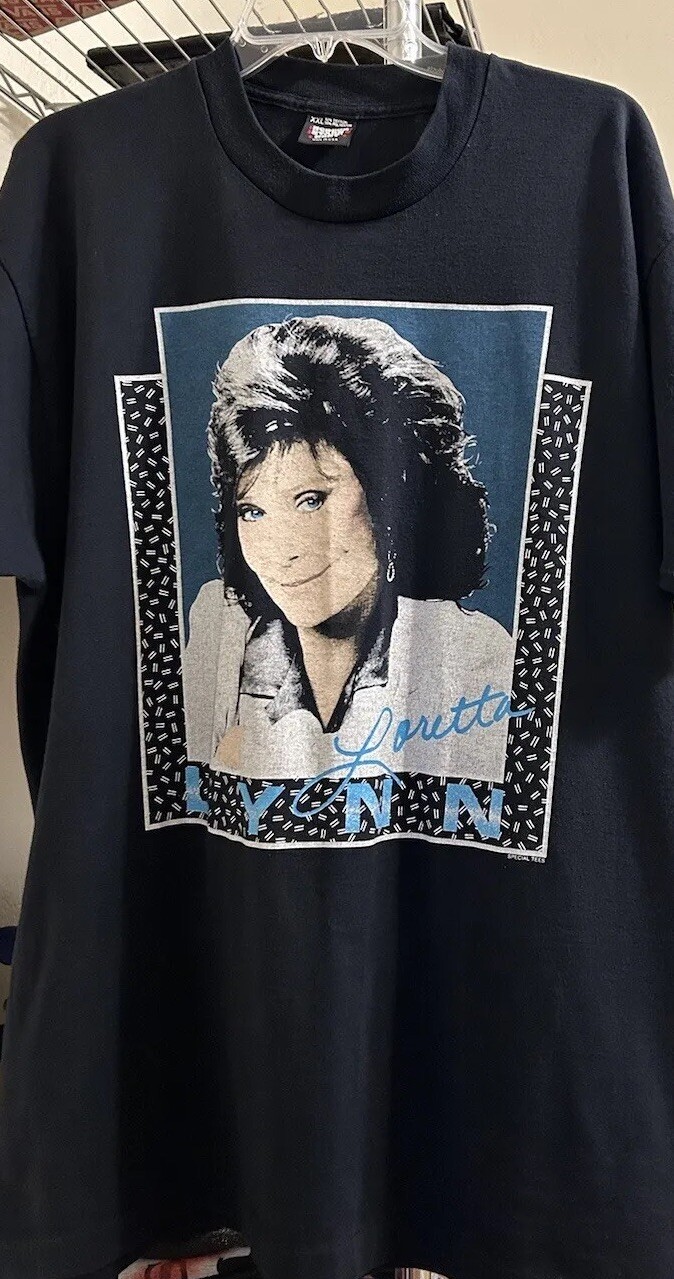 Vintage 1990s Loretta Lynn Shirt Tee XL Country Tour Dolly Parton Ernest Tubb gallery