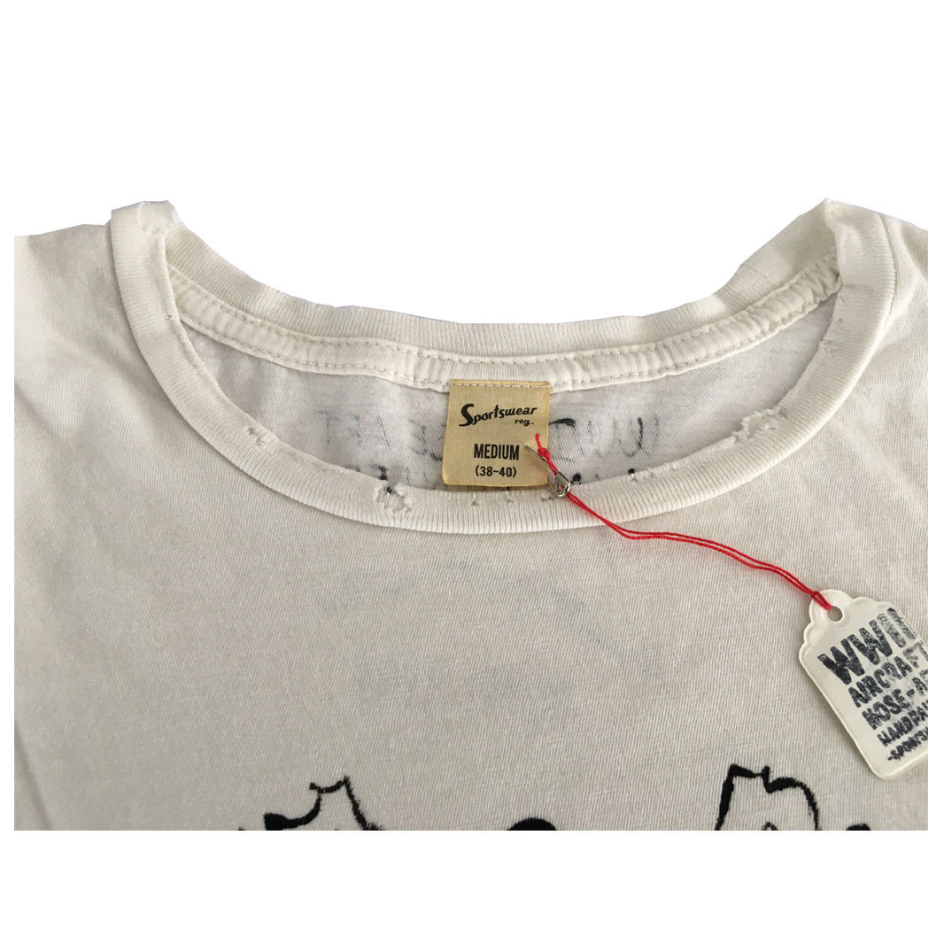 Sportswear Men's Half Sleeve White T-Shirt with Cotton Wear Made in USA gallery