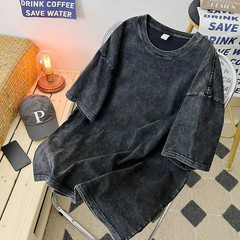 Men Relaxed Vintage Graphic T-Shirt 100% Thick Cotton Retro Streetwear Gift New