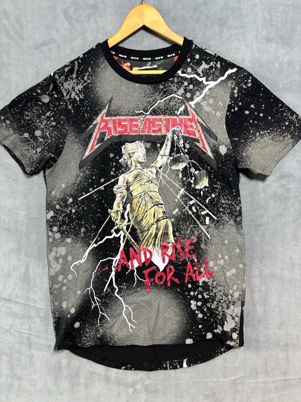 Rise As 1NE And Rise For All Medium All Over Print AOP Y2K Grunge Metal