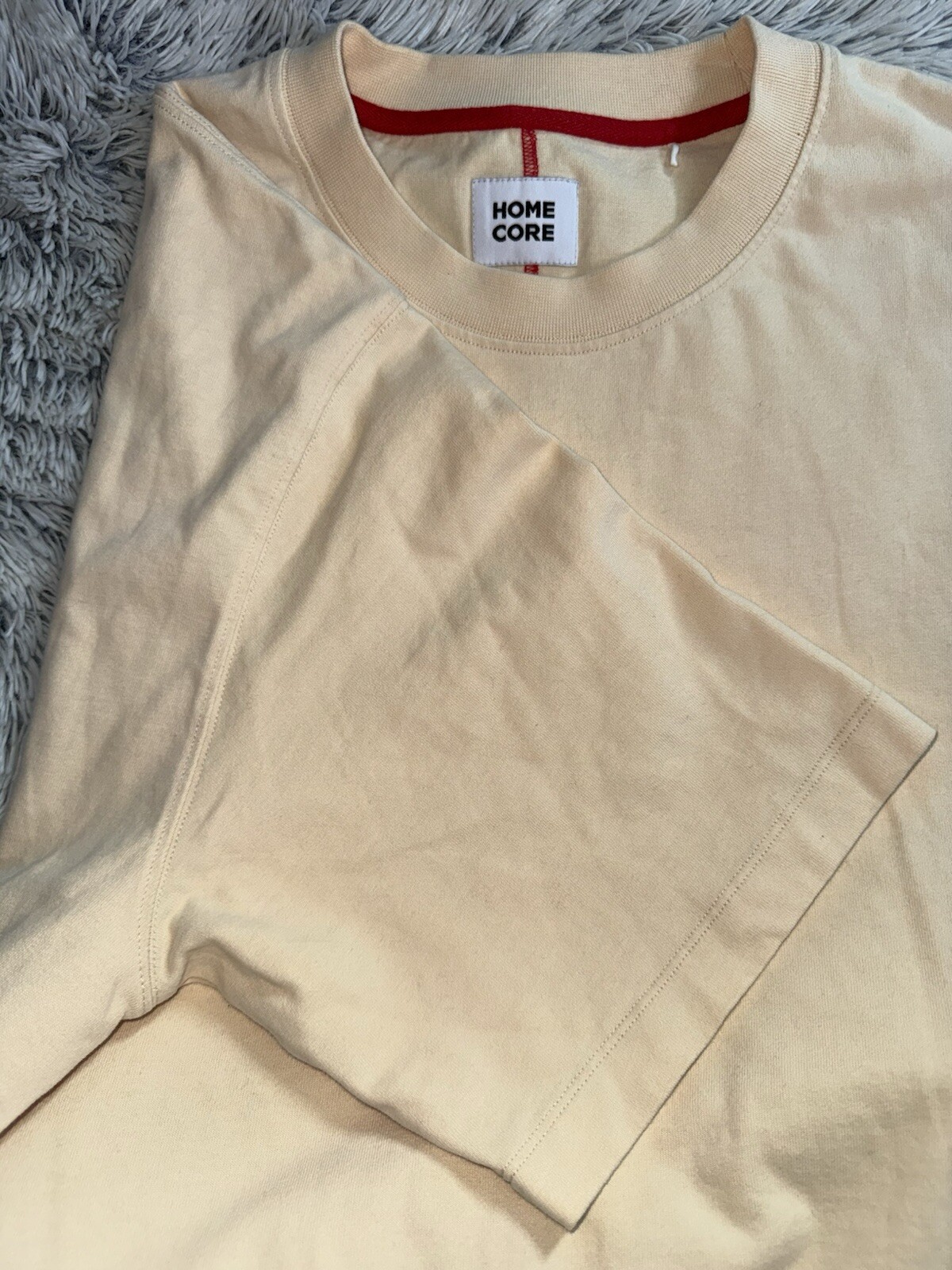 HOMECORE TSHIRT Unisex Beige Linen Short Sleeve XXL Home Core gallery