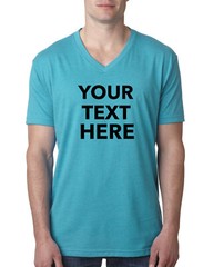 Custom Text, Logo- Next Level Men’s Premium CVC V-Neck Soft T-Shirt 6240