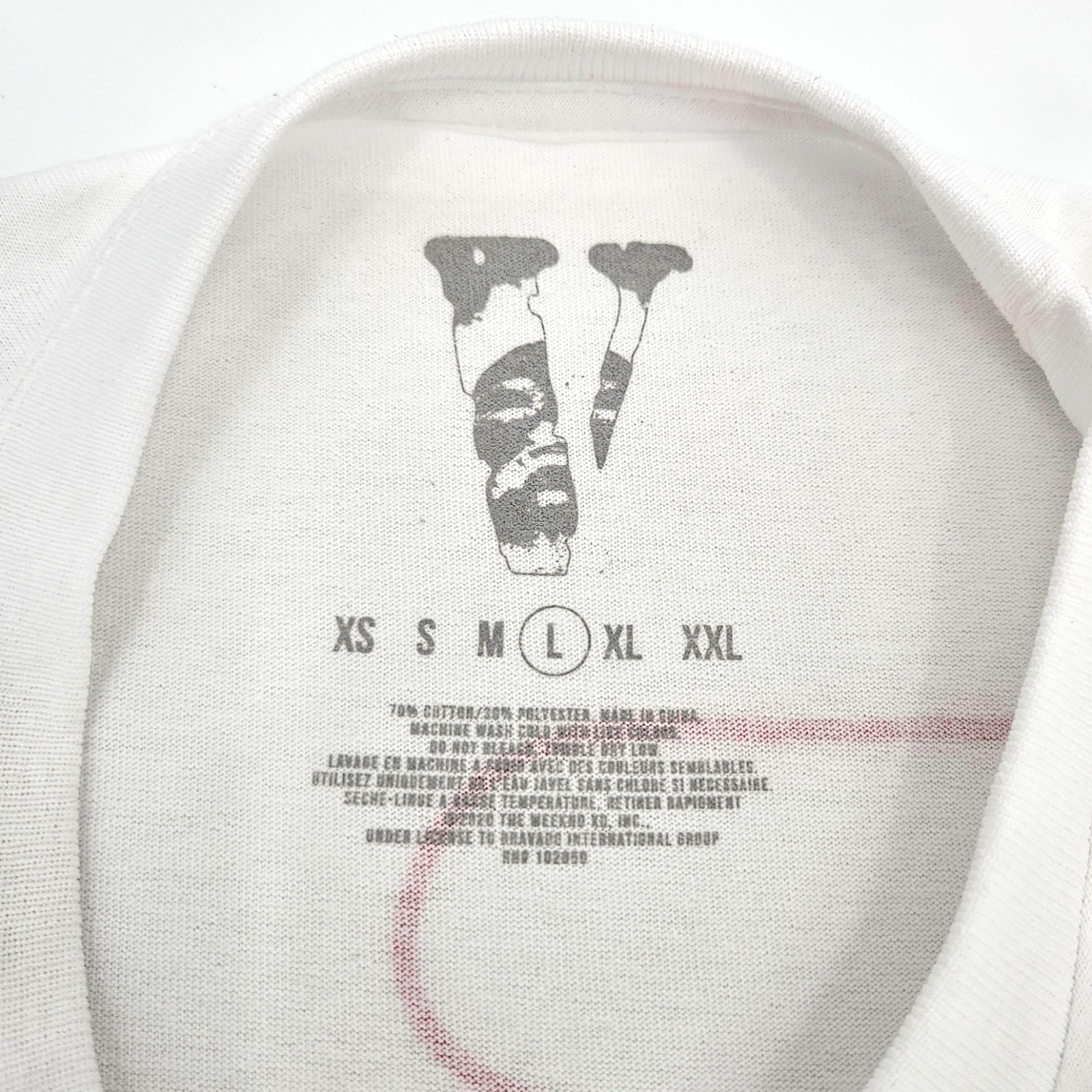 Official The Weeknd x Vlone After Hours Blood Drip T-Shirt White Tee Men's Large gallery