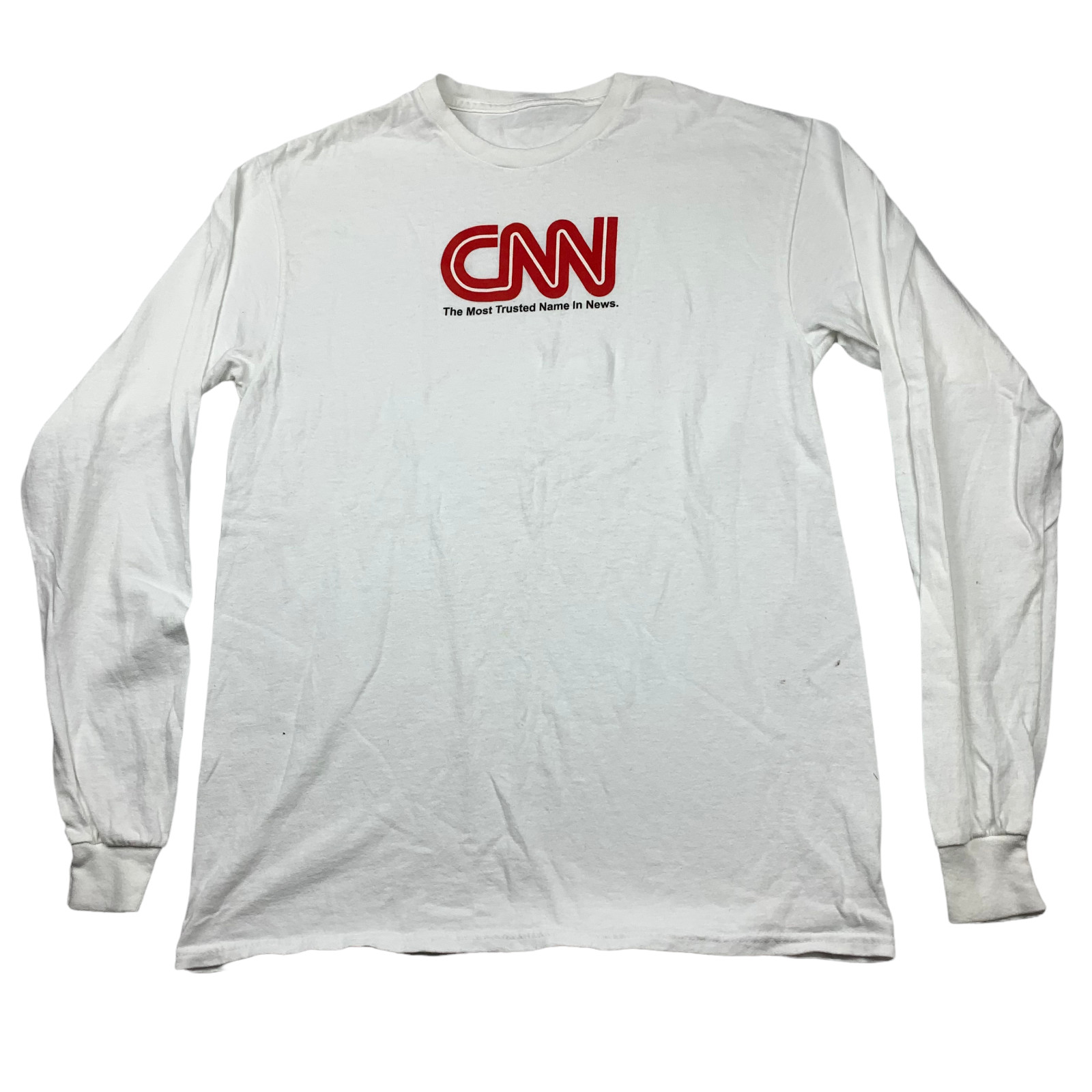 Vintage CNN "The Most Trusted Name In News" L/S T-Shirt White • Small gallery