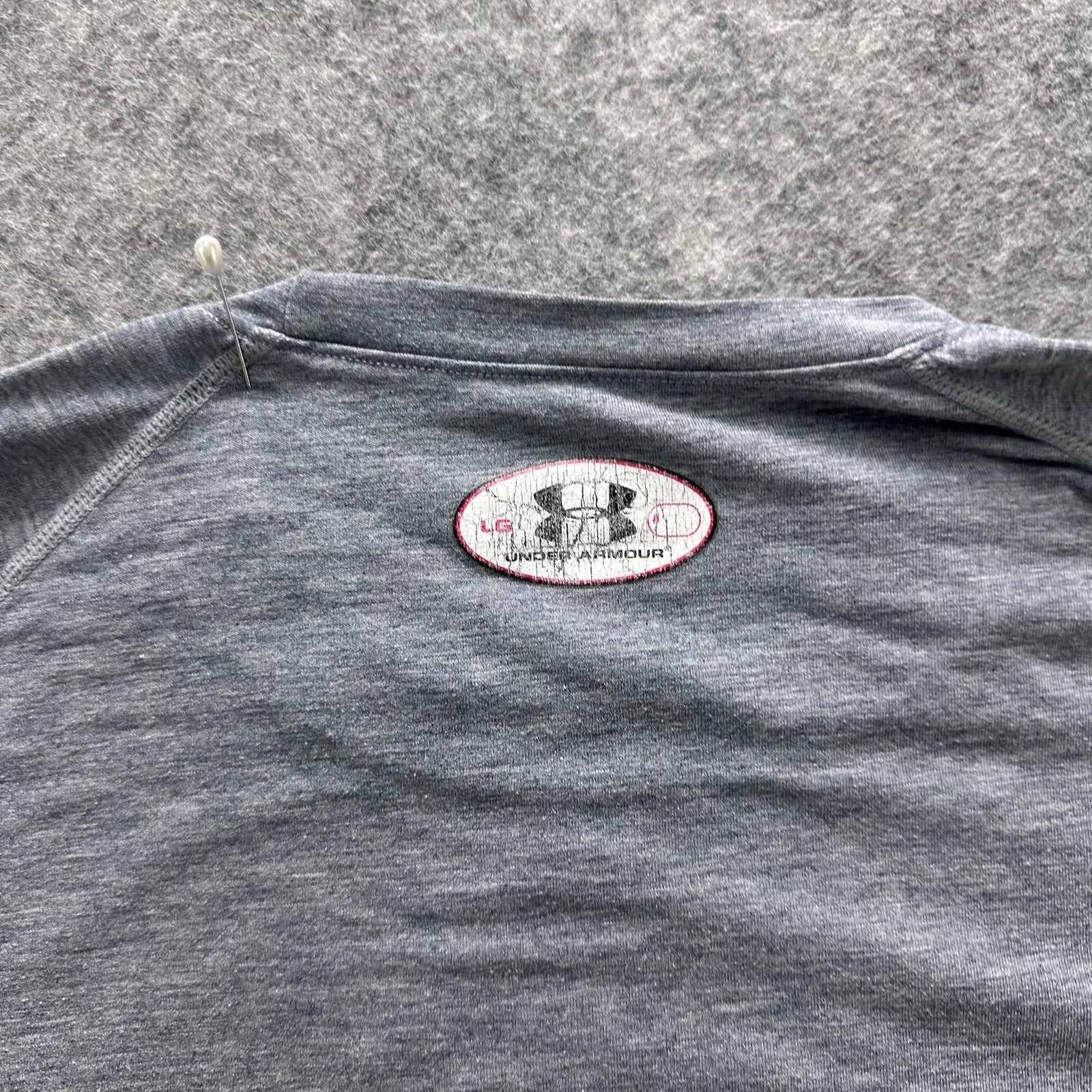 Under Armour Shirt Mens L Gray Cavalier Baseball Graphic Moisture Wicking gallery