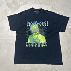JUICE WRLD HALF EVIL DEATH RACE FOR LOVE T-SHIRT TEE 999 CLUB SZ XL *HOLE*