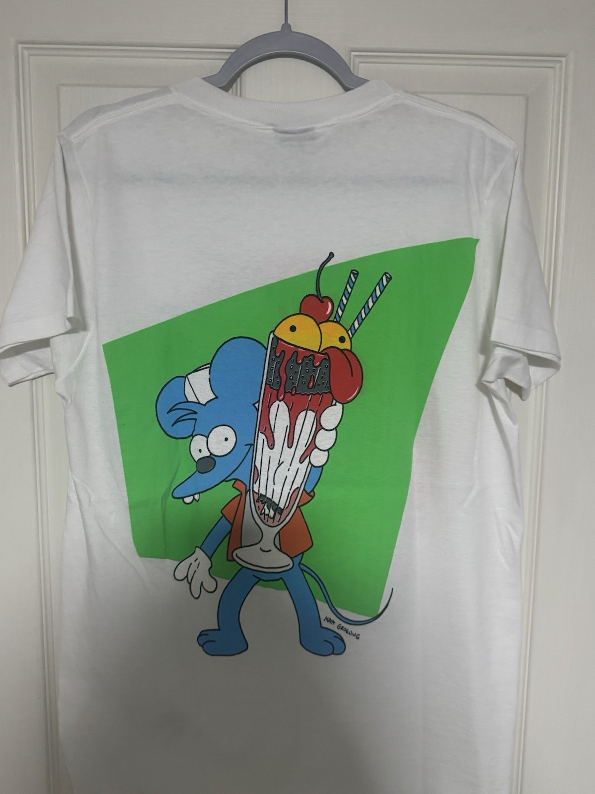 The Simpsons Itchy and Scratchy Vintage T Shirt 90s Single Stitch Size Large Men gallery