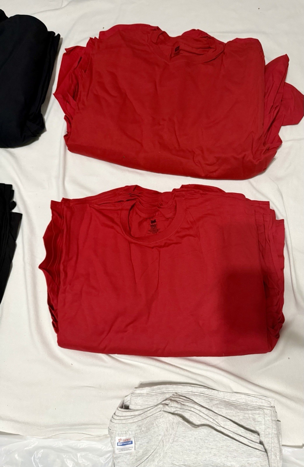 Bulk Lot of 62 Hanes ComfortSoft (5280) Heavyweight Blank T-Shirts (S - 3XL) gallery