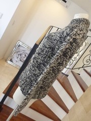 Paul Smith Jeans Knit Jacket Black White Wool Nylon Used Japan
