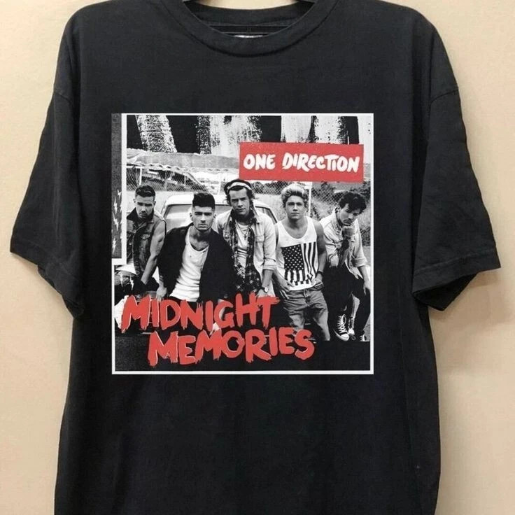One Direction Midnight Memories World Tour Shirt Concert Merch Unisex Tee