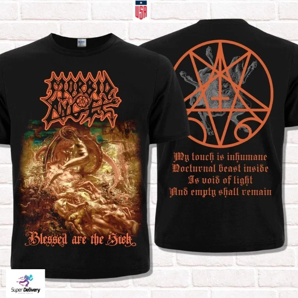 2 Sides Morbid Angel Black Cotton All size S-5XL T-Shirt T366