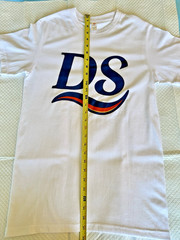 Gorgeous DS Initial Cool Logo Colorful Active T Shirt Men Small 100% Cotton NEW