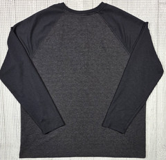 Orvis Men’s Crew Neck Raglan Long Sleeve T-shirt Two Tone Gray/Black Men’s 2XL
