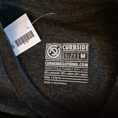 NEW – MEDIUM – Curbside Clothing Coffee Plant – Black Heather Tee Shirt