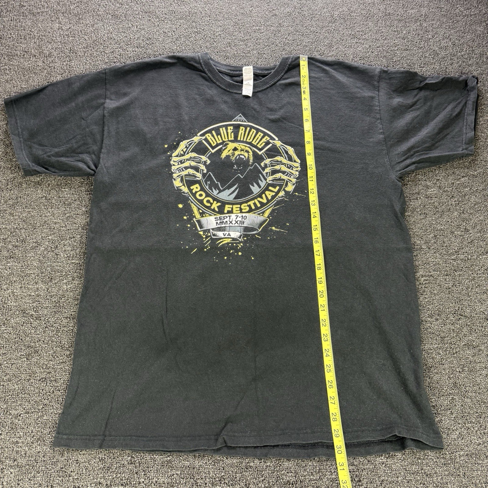 2023 Blue Ridge Rock Festival Shirt Virginia Official Lineup Dbl Sided Bear XL gallery