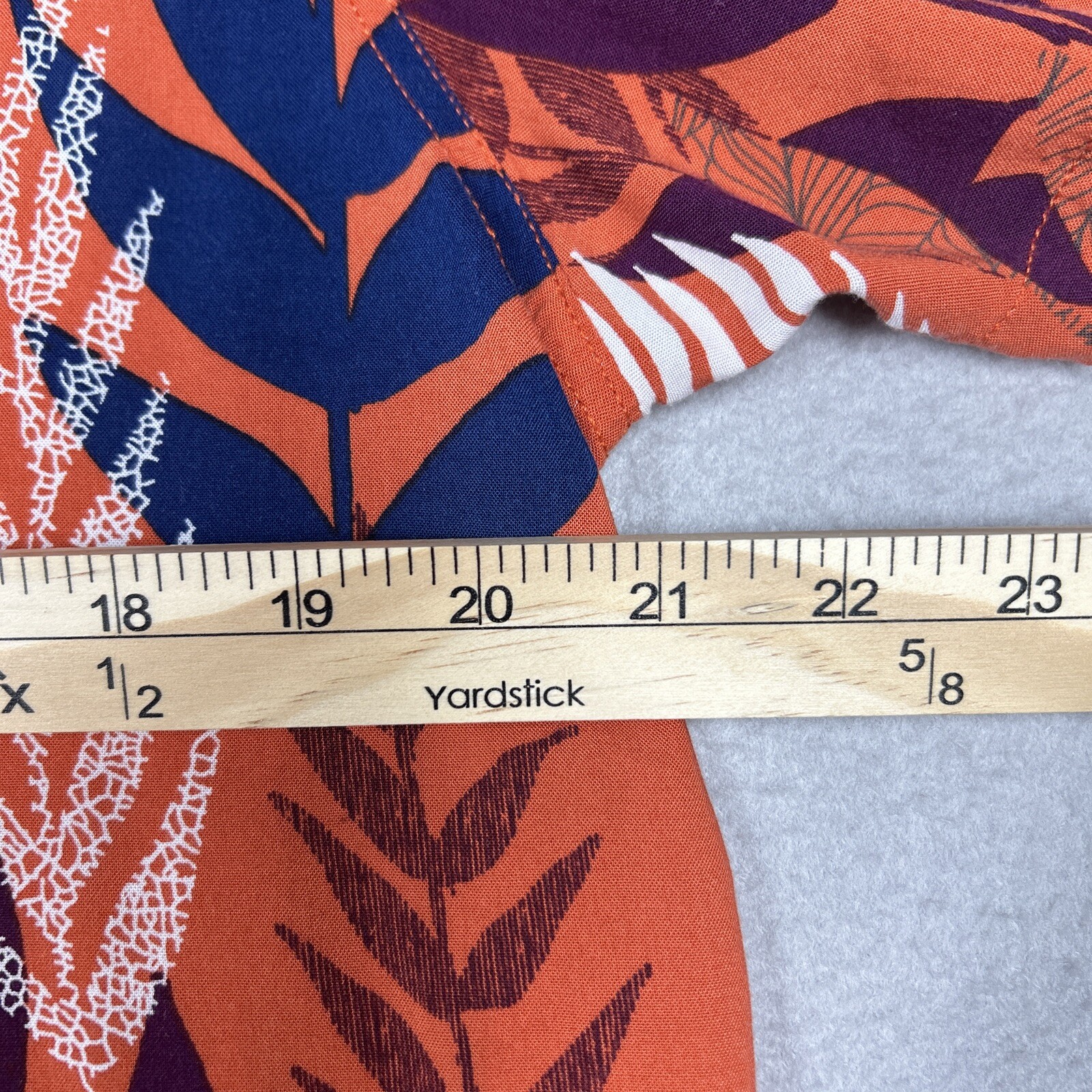 American Rag Floral Short Sleeve Shirt Mens L Orange Dress Shirt Collared gallery