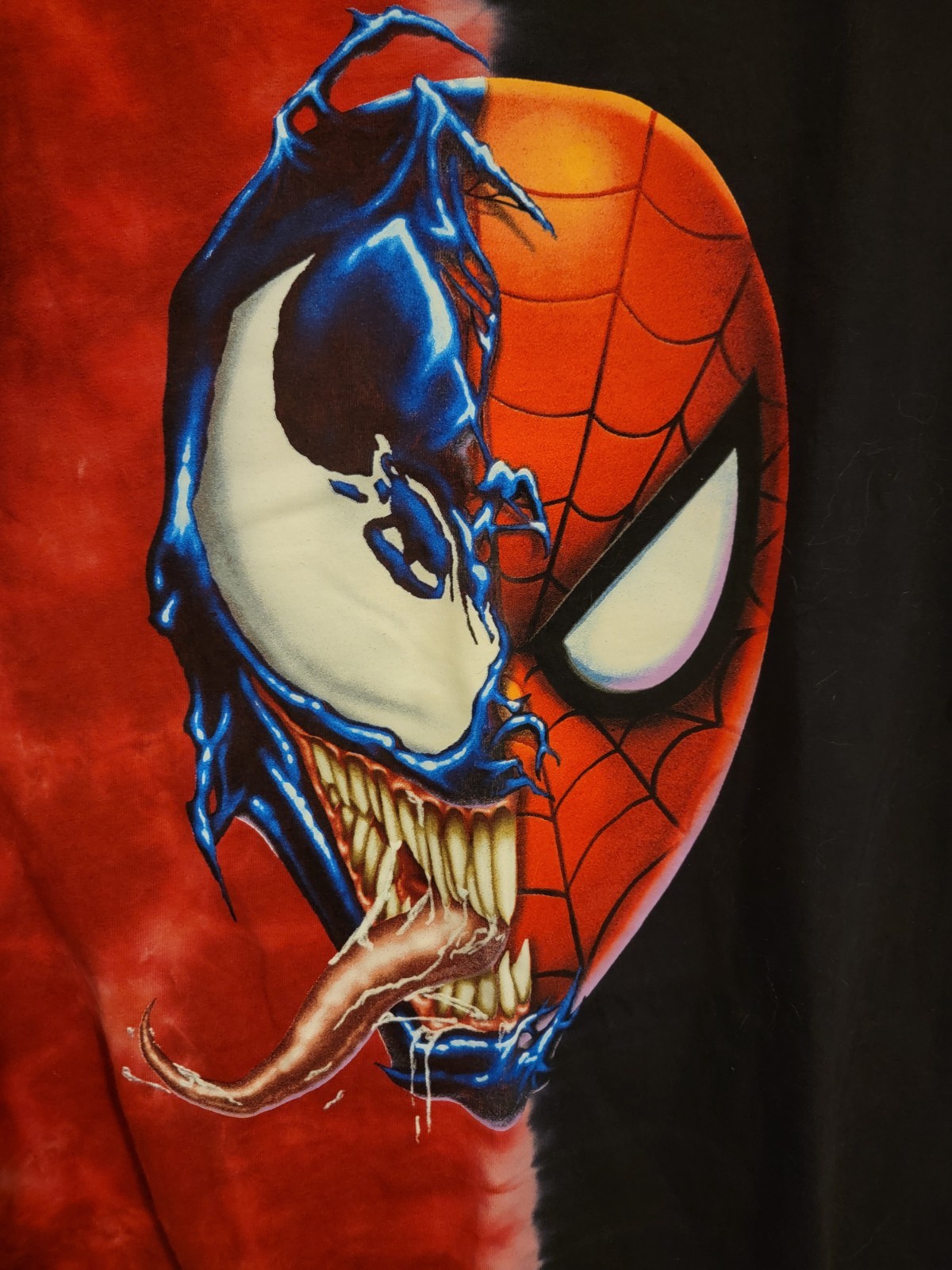 SPIDER MAN Spiderman Tie-dye Pattern Character Print T-shirt Men's No Size Tag gallery
