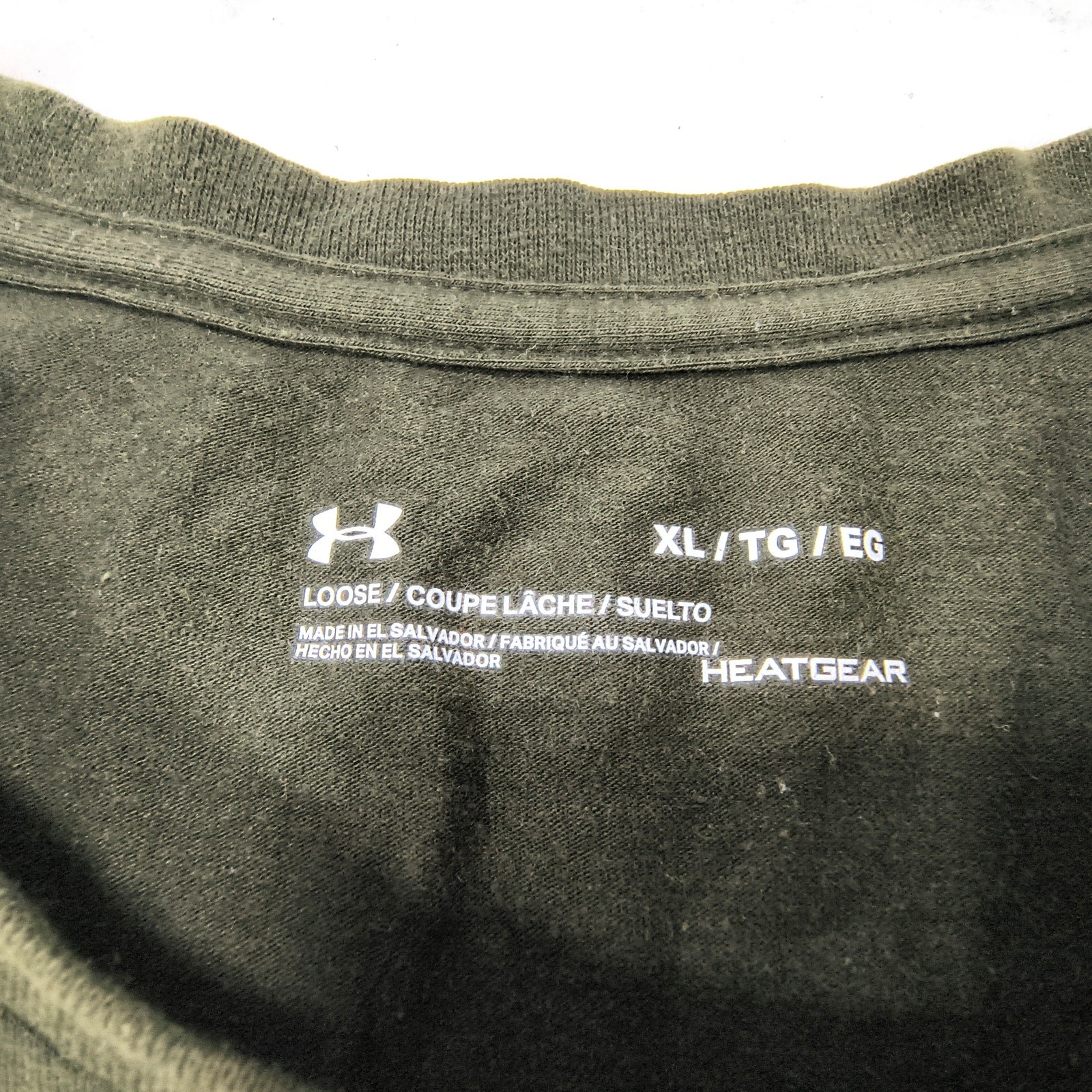 Under Armour Fish Crew Neck Short Sleeve Shirt Mens Size Extra Large XL Green gallery